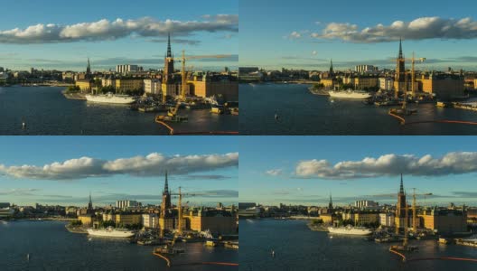 斯德哥尔摩市时光流逝高清在线视频素材下载