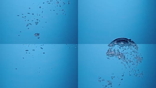 SLO MO气泡浮在水中高清在线视频素材下载