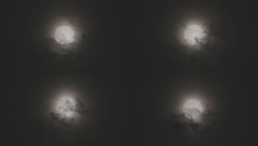 满月的云高清在线视频素材下载