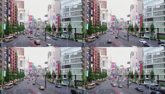 东京市中心的交通状况高清在线视频素材下载