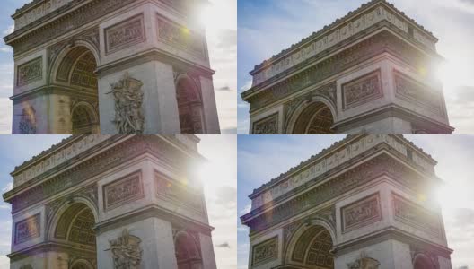 巴黎的凯旋门高清在线视频素材下载