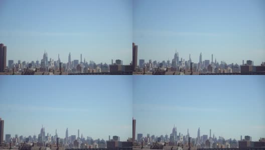 纽约，曼哈顿中城。摩天大楼和高楼，城市天际线高清在线视频素材下载
