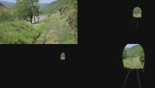 土耳其东部的铁路-正在运行中高清在线视频素材下载