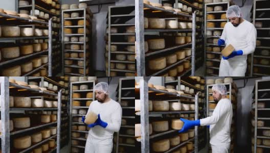 乳酪工厂-乳酪制造商控制乳酪调味料高清在线视频素材下载
