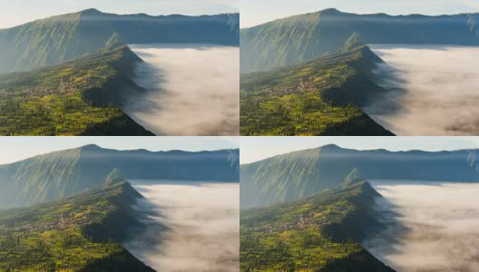 印度尼西亚东爪哇溴火山日出时的4K时间高清在线视频素材下载