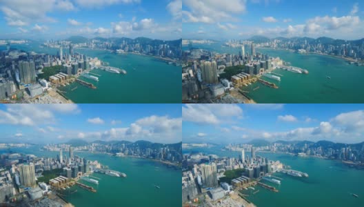香港城市天际线高清在线视频素材下载