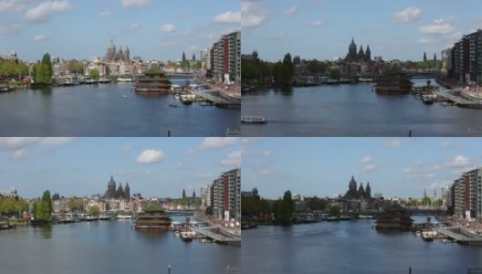 阿姆斯特丹天际线，时间流逝高清在线视频素材下载