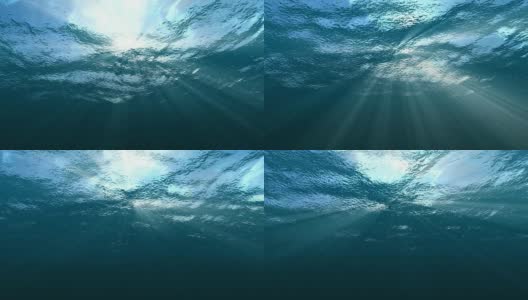 水下海面循环高清在线视频素材下载