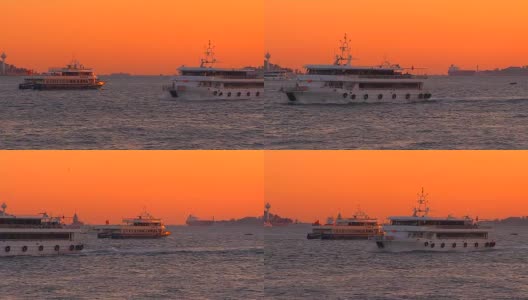 横跨博斯普鲁斯海峡高清在线视频素材下载
