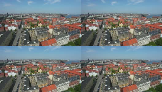 丹麦哥本哈根全景图高清在线视频素材下载