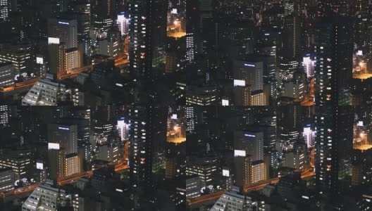 日本城夜景特写高清在线视频素材下载
