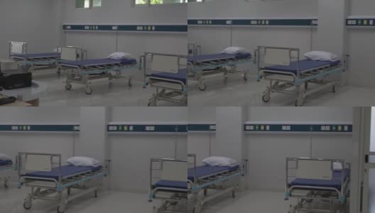 设备齐全的病房，有2张床位高清在线视频素材下载