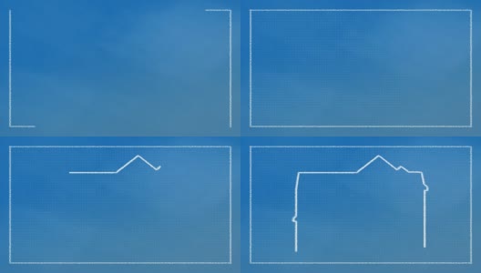 蓝图的房子高清在线视频素材下载