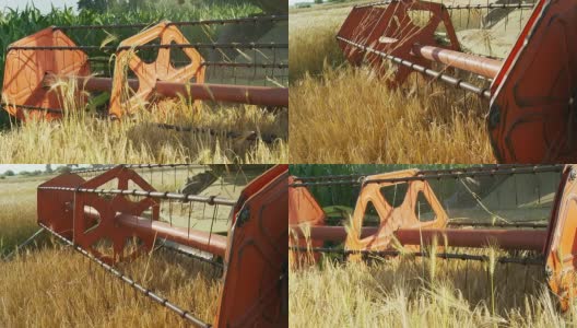 HD: Combine Harvester In The Field高清在线视频素材下载
