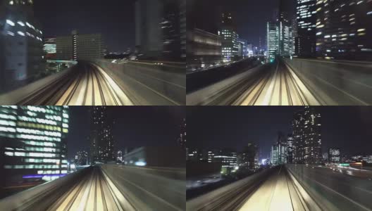 东京单轨列车延时高清在线视频素材下载