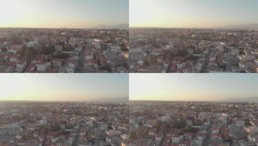 尼科西亚城市视图缩小-鸟瞰图4k高清在线视频素材下载