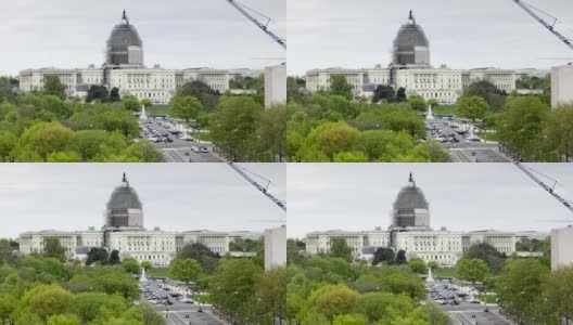 华盛顿国会大厦高清在线视频素材下载