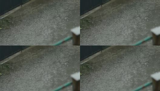 城市里的雨天高清在线视频素材下载