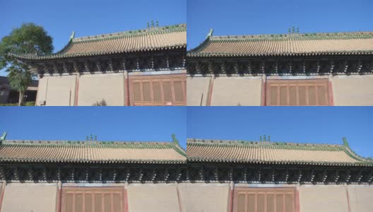 中国甘肃张掖西夏佛寺古建筑高清在线视频素材下载