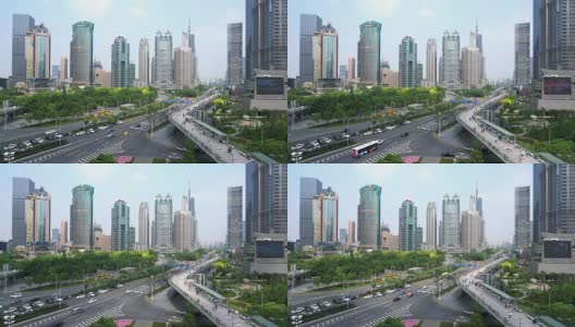 市中心交通/上海，中国高清在线视频素材下载