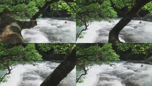 美丽的贵州瀑布高清在线视频素材下载
