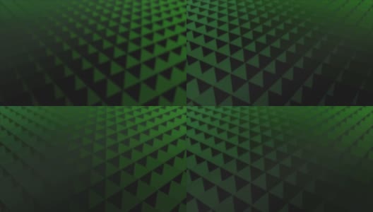 抽象三角形图案背景绿色高清在线视频素材下载