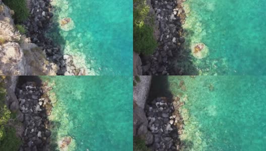 意大利埃奥利亚群岛风景秀丽的利帕里海滨高清在线视频素材下载