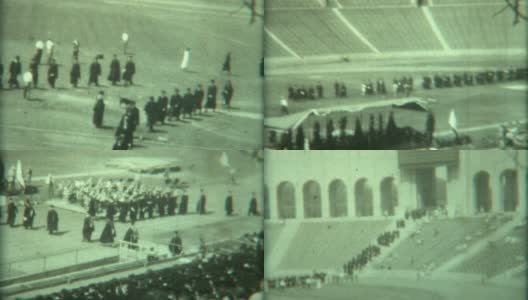 1948年毕业游行高清在线视频素材下载