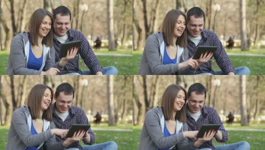 年轻夫妇享受户外活动高清在线视频素材下载
