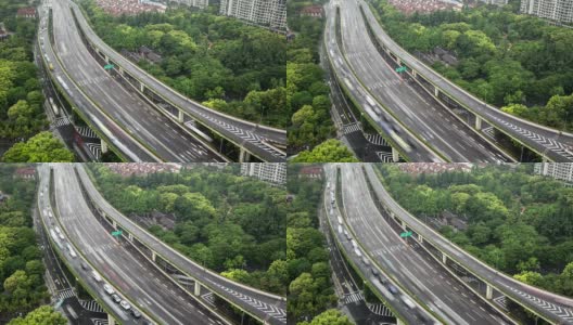时光流逝——上海高架路(放大)高清在线视频素材下载