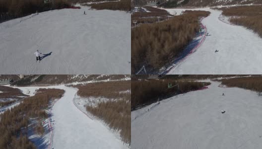 万龙滑雪场为2022年冬季奥运会高清在线视频素材下载