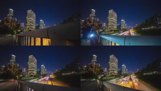 T/L 8K洛杉矶的夜间交通高清在线视频素材下载