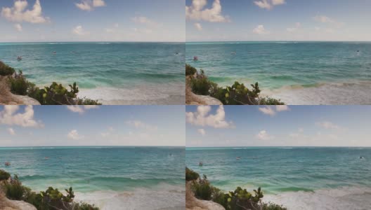 尤卡坦半岛海岸线高清在线视频素材下载
