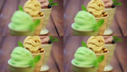 自制的冰淇淋高清在线视频素材下载