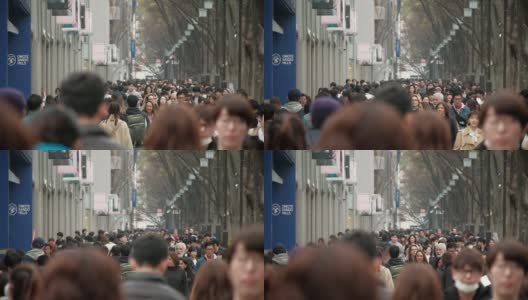 日本东京新宿的人群高清在线视频素材下载