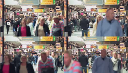 斯希波尔机场旅客高清在线视频素材下载