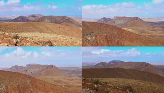 Bayuyo火山时间流逝- Corralejo;文图拉岛高清在线视频素材下载