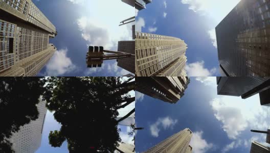 建筑-仰望天空-新宿- 4k高清在线视频素材下载