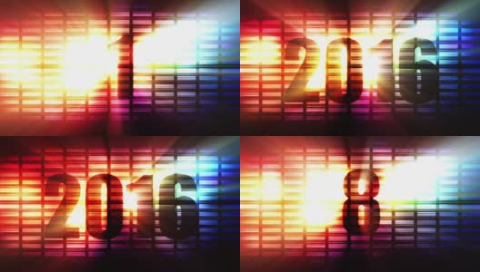 Countdown to 2016 disco background高清在线视频素材下载