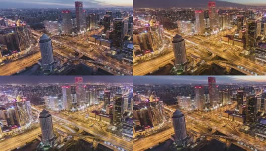 时光流逝——中国北京的未来城市景观高清在线视频素材下载