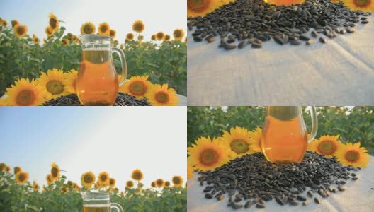 高清向日葵油高清在线视频素材下载