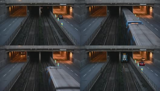 铁路地铁隧道高清在线视频素材下载