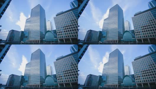 英国伦敦4K摩天楼办公商务大楼-延时高清在线视频素材下载