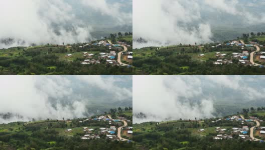 山,雾。/泰国碧差汶省公园府，雨季。高清在线视频素材下载