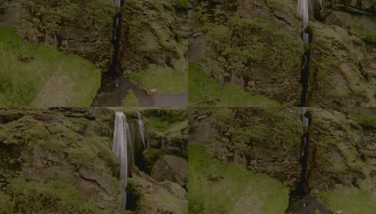冰岛美丽的瀑布高清在线视频素材下载