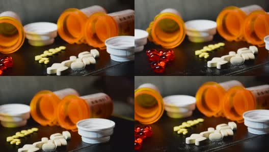 美国制药保健吨药物药丸和药物高清在线视频素材下载