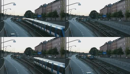地铁与城市道路高清在线视频素材下载
