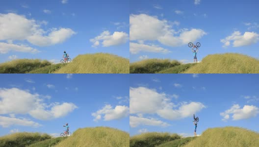 山地自行车手高清在线视频素材下载
