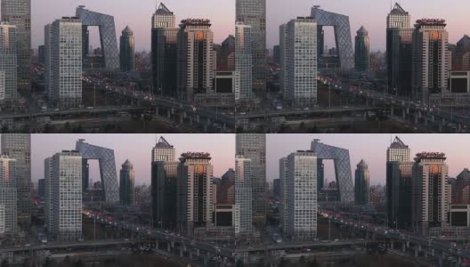 快速运动——北京城市交通高架图高清在线视频素材下载