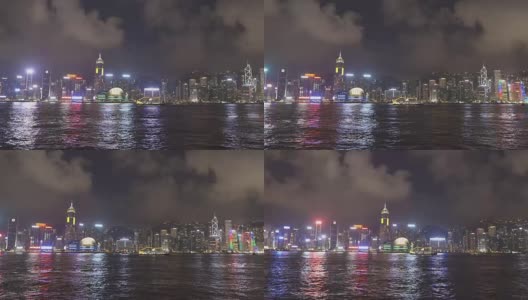 香港夜景的时间流逝高清在线视频素材下载